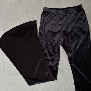 black flared pants